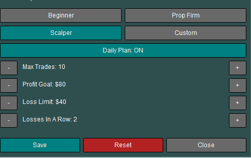 Max Trades Reached screenshot